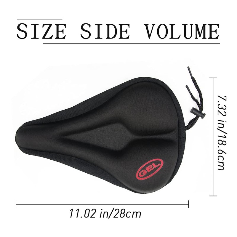 Maveek Gel Bike Seat Cover - Extra Comfortable Soft Gel