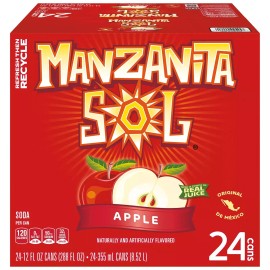 Manzanita Sol Soda Apple 12 fl. oz., 24 pk.