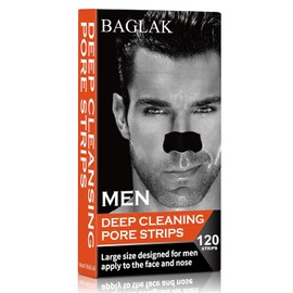 Tiras De Poros Para Puntos Negros Para Hombre - 120 Tiras - Limpieza Profunda - Poros Rostro Nariz - Eliminación De Puntos Negros - Tamaño Grande Para Nariz+Cara