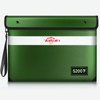 Fireproof Document Bag with Water Resistant Zipper（13.9"x10.6"）,6200°F Heat Insulated Fire
