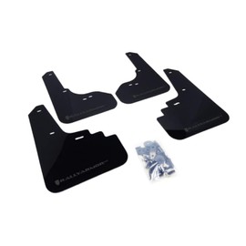 Rally Armor MF4-UR-BLK/GRY Black, Gray Mud Flap with Logo (2005-2009 Legacy GT and Outback UR), 1 Pack