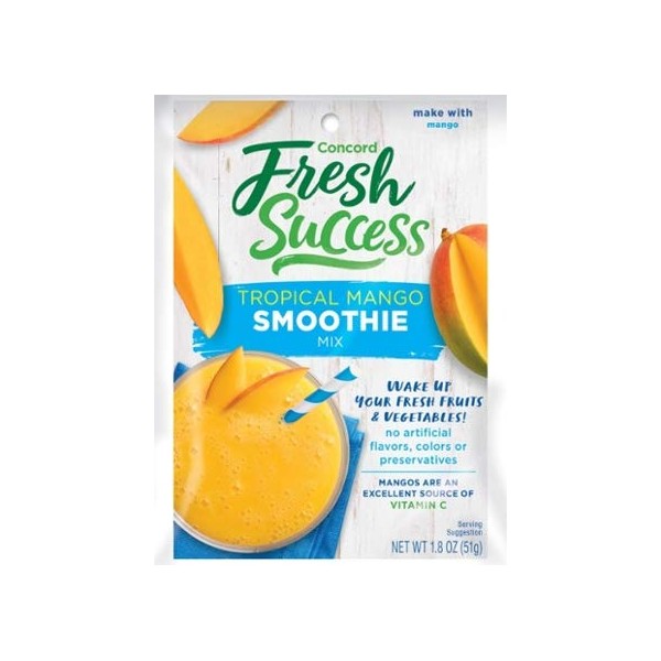 Concord Farms Tropical Mango Smoothie Mix, 1.8-Ounce Packages (Pack of 6)