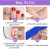 Pack of 24 False Toenails for Sticking, Artificial Toenails, Short