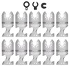 JTWEB Oscillating Multi Tool Hook Knife Blade Scraper, 10PCS Asphalt
