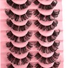 Cluster Lashes False Eyelashes Individual D Curl Russian Strip Lashes