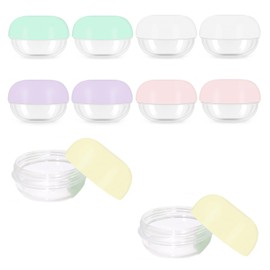 10 Pcs Travel Containers - Makeup Travel Containers(10ml) Convenient Jars for Creams, Leak-proof Accessories with Lid for Cosmetic Makeup Face Body Hand Cream