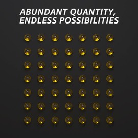 Infinitkin 50 Pieces Quartz Terp Pearl Balls, Ruby Pearls Balls 4mm OD/5 Colors, for DIY Jewelry Making Decorations and Fishbowl Filler (Yellow)