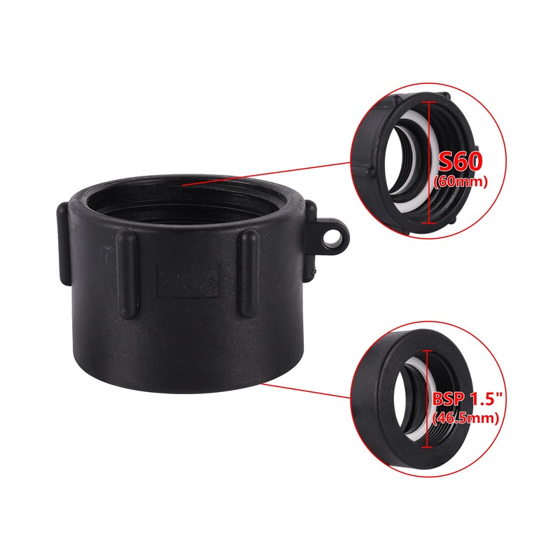 FOGWOWO IBC Adapter 60 mm Coarse Thread Import to BSP