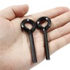 Zorveiio 10Pcs 7/32'' Standard Hex Dogging Key with Full Loop,Black
