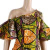 LONLISCO Women African Print Dress Summer Knee Length Dress with