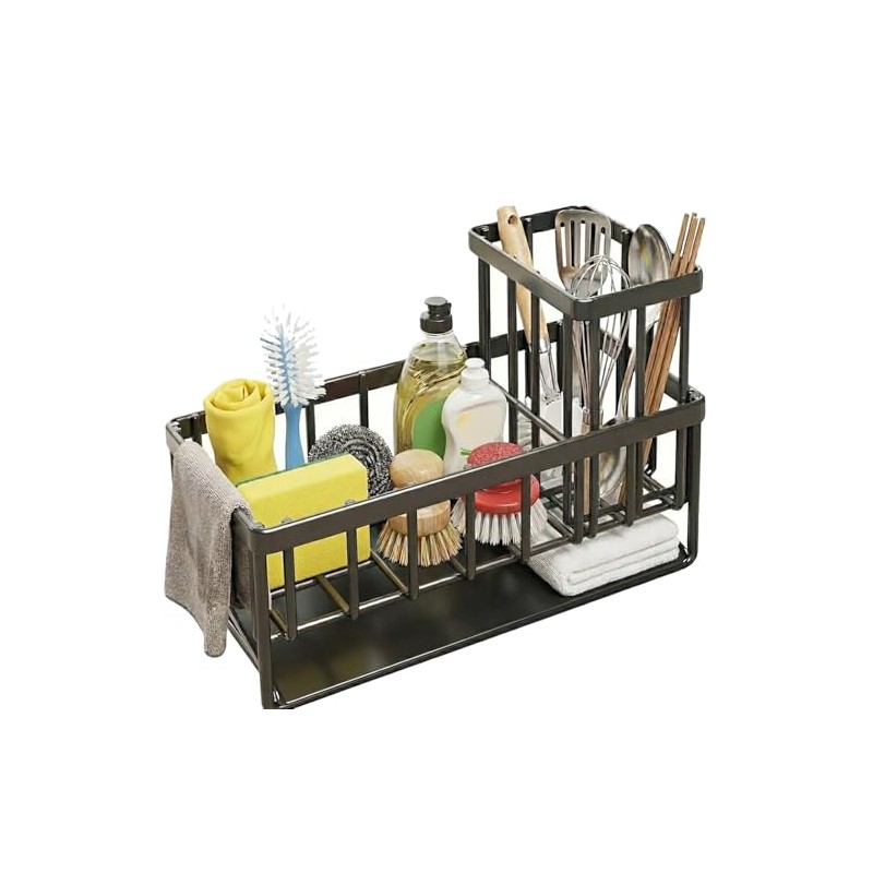 Sink Organiser, Sink Organiser, Dish Drainer Dishes, Kitchen Sponge Holder,
