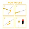 450pcs Rubber Fishing Bobber Stopper 15 Set 30-in-1 Float Stops