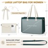 RAINSMORE Laptop Bag for Women 15.6 Inch Work Tote Bags