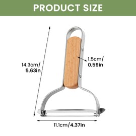 Vegetable Peeler for Kitchen, Stainless Steel Blade with Ergonomic Non-Slip Handle, Multi-Function Design Peeler for Veggie, Fruit, Potato, Carrot, Cucumber Smooth Peeling