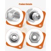 6AN Adapter Fitting Set Fit for GM TBI Style/Vortec Fuel