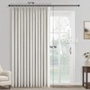 Topfinel Extral Wide Curtains, Pinch Pleated 100% Blackout Linen Drapery