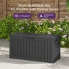 Sersper 80 Gallon Outdoor Storage Box, Deck Box with Gas