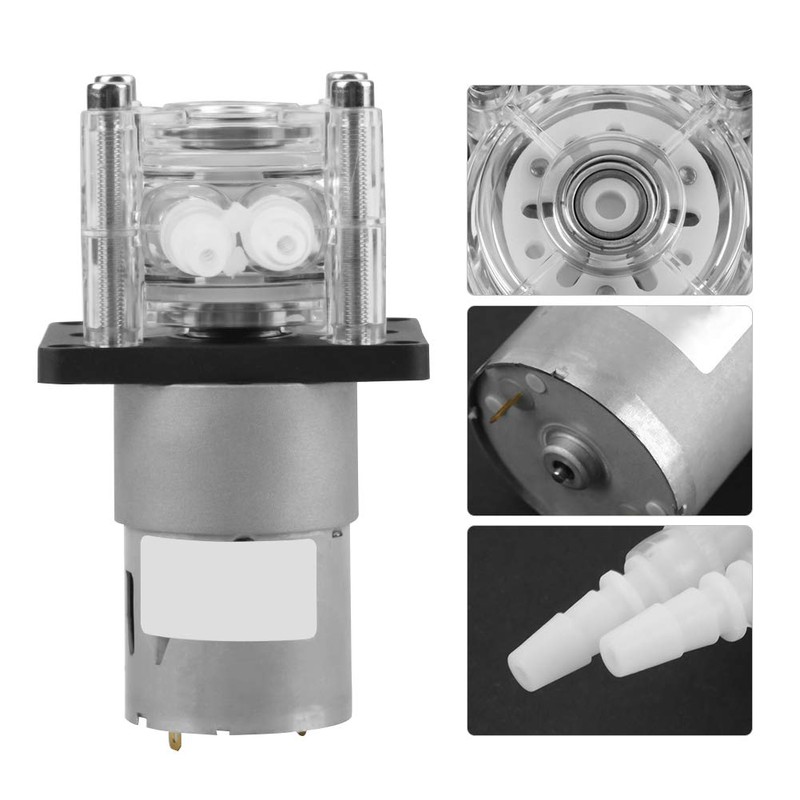 Walfront DC 12V High Peristaltic Pump, Modern Style, Plastic Material,