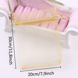 Organza Bags / Drawstring / Organza Bags / 7 x 9 cm / Pack of 100 / Multicoloured