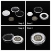 MUDOR 41 mm Coin Holder, 60 Pieces Silver Dollar Capsules