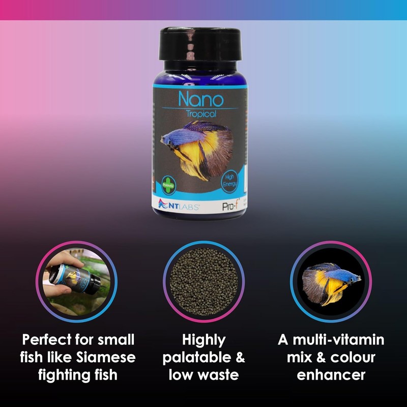 NT Labs Pro-f Nano Tropical, Freshwater Nano Fish Food, Aquarium