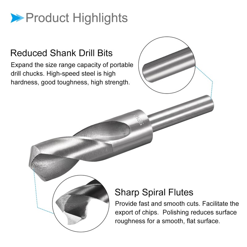 CoCud Shrink Drill Bit 25mm Cutting Edge 12.7mm Shank High