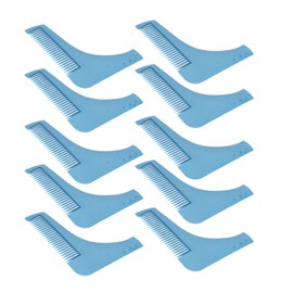 10PCS Beard Shaper Template L Shape Prevent Static Beard Shaping Styling Tool for Perfect Line Up Edging