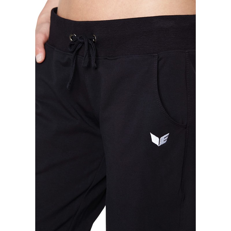 Erima Women's Jogging Bottoms with Cuffs, Black Long, 42