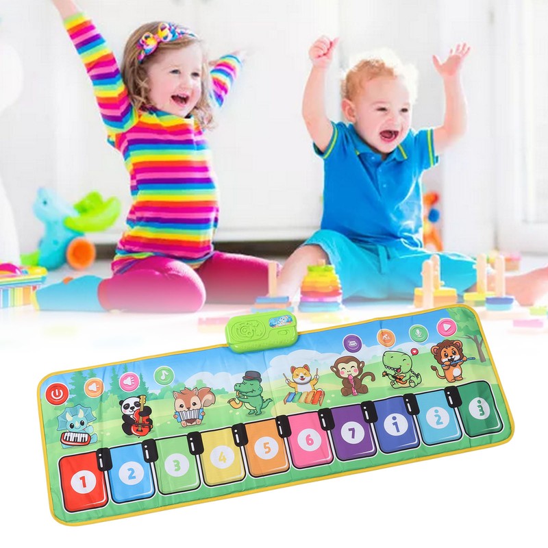 Kids Musical Mat Educational Folding Portable Toddlers Music Floor Keyboard