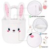Bunny Easter Basket for Kids, 2 Pack Set Cute Plush