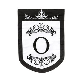 Evergreen Flag & Garden Regalia Monogram 161074-O Evergreen APPLIQUE Garden Flag 12.5” x 18”