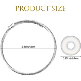Ptwola 45 Pcs Snake Charm Bracelet Set Stainless Steel Expandable Bangle Bracelets Adjustable Silver Snake Bracelet Chain for Women DIY Jewelry Making Supplies Christmas Birthday Gifts