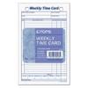 TOPS Weekly Time Cards, Index Bristol Stock, 4.25 x 6.75