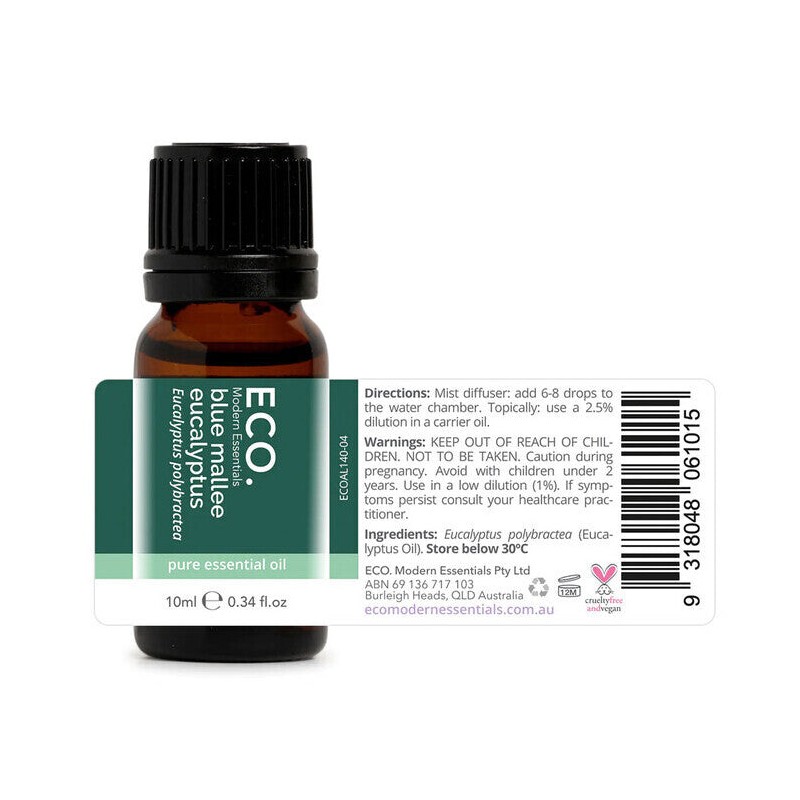 ECO. Modern Essentials Australian Eucalyptus (Blue Mallee) Pure Essential Oil,