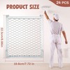 Landhoow 24 Pcs 2 Gallon Grid 4 Sided Metal Paint