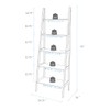 Casual Home 100% Solid Wood 5-Shelf Ladder Bookcase, 24.75" W