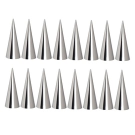 LABRIMP 16pc Set Conical Tube Molds Stainless Steel for Bread Mold Pastry Cream Versatile for Croissant