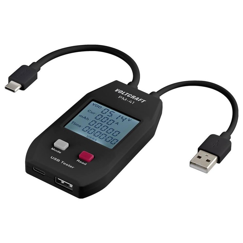 VOLTCRAFT PM-41 USB-C® und USB Typ A Tester