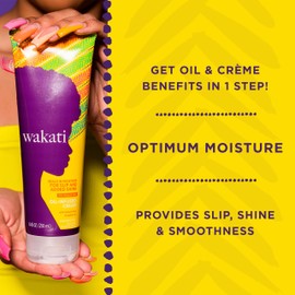 Wakati Oil-infused moisturising dentangling frizz control cream oil, 250 ml