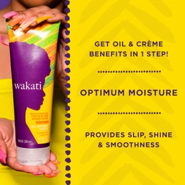 Wakati Oil-infused moisturising dentangling frizz control cream oil, 250 ml