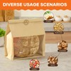 50 Pcs Peyiuio Bread Bags for Homemade Bread with Window,