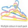 ZYBUX - 40 Pack Multi Coloured Kids Coat Hangers Lightweight