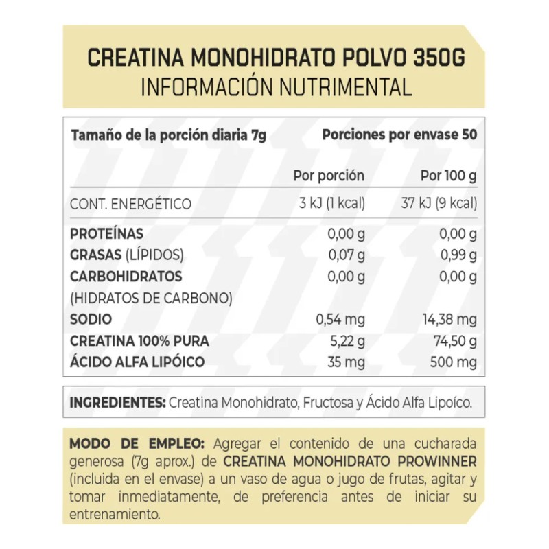 Kit 3 Piezas Creatina Monohidrato 350 G Polvo Sabor Sin