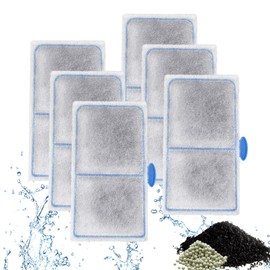 6 Pack Filter Cartridges Compatible with EF-S Element and BF5 BETTAFLO Filter, Thickened Fish Tank Replacement Filters Cartridge with Zeolite