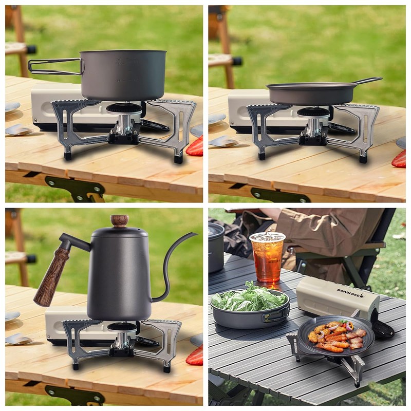 Dawn Deer Portable Cassette Stove With Delicate Storage Bag, Foldable