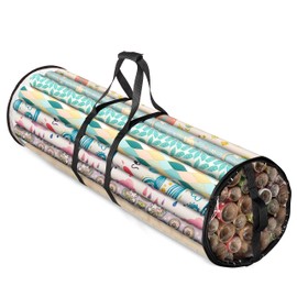 ZOBER Wrapping Paper Storage Containers - 40 Inch Gift Wrapping Organizer Storage - Fits 25 Standard Rolls of Wrapping Paper - Waterproof