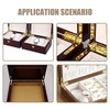 10Pcs Box Hinge,Case Furniture 90 Degree Folding Support Hinges for