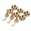 12Pcs Trumpet Accessories Metal Upper and Lower Covers Buttons Connecting
