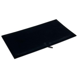 20-Pack Foam Cushion Flocked Jewelry Pads - Flat Full Size - Rings, Necklaces, Bracelets, Watches Presentation - Black by The Display Guys