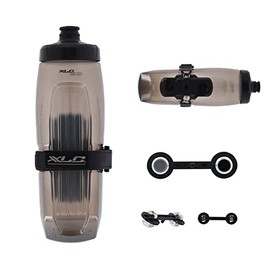 XLC MRS MY '21 Drinking Bottle Set MR-S14, 700 ml, Transparent, Includes Fidlock Adapter